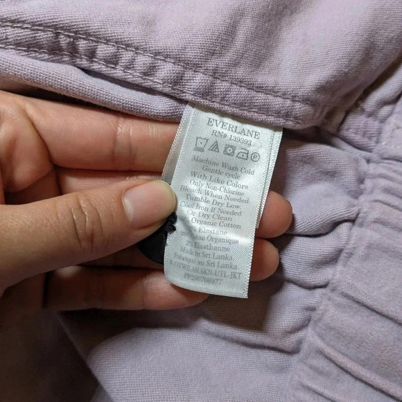 NEW Everlane Purple Moleskin Utility Jacket Organic Cotton XXS Pockets - Picture 8 of 11